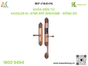Khóa điện tử Kassler KL-979R APP Wishome - ĐỒNG ĐỎ